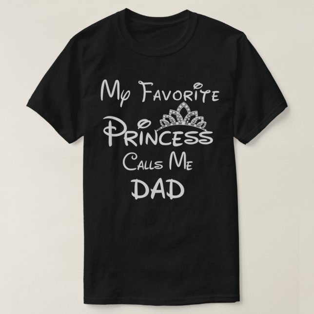 Min favoritprinsessa kallar mig Pappa Pappa draon  T Shirt (Design framsida)