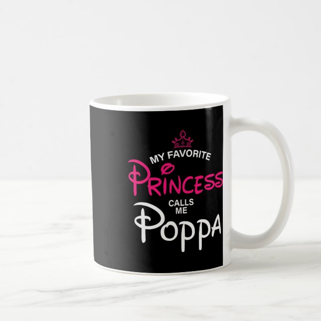 Min favoritprinsessa kallar mig Poppa DaughFathe Kaffemugg (Höger)