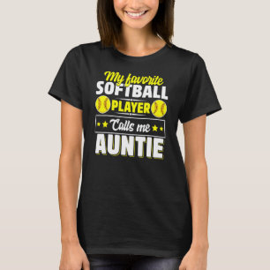 Min favoritprogramspelare ringer mig Auntie T Shirt
