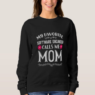 Min favoritprogramvaruingenjör kallar mig mamma ro t shirt