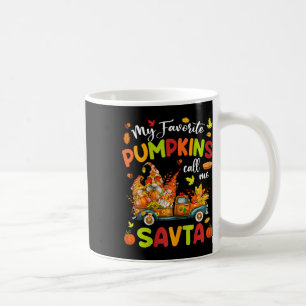 Min favoritpumpa kallar mig Savta Lastbil Thanksgi Kaffemugg