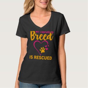 Min favoritras är räddade animaliska Höger T Shirt