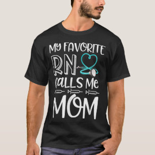 Min favoritRN kallar mig Mamma Nurse Gift från Dau T Shirt