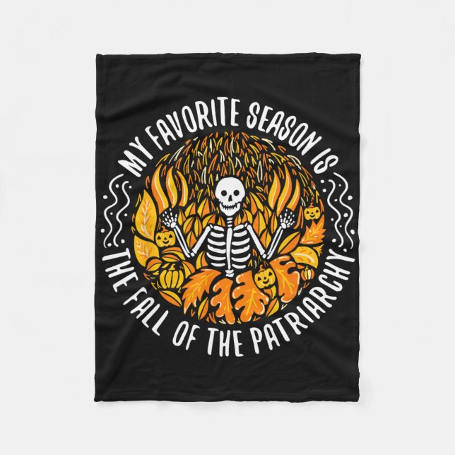 Min favoritsäsong faller under patriarkatet Femin Fleecefilt (Framsidan)