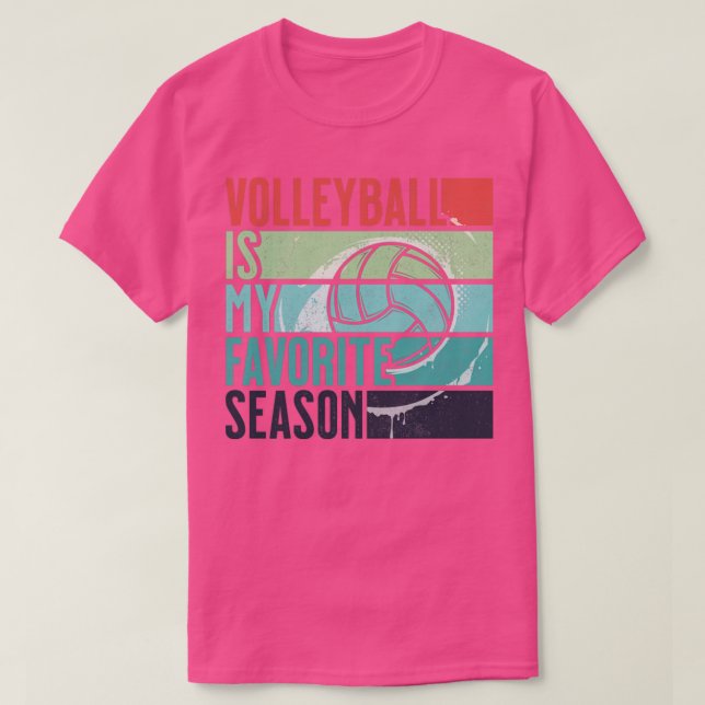 Min favoritseaso är en stressad volleyboll för Vin T Shirt (Design framsida)