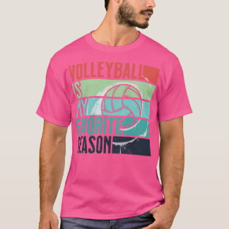 Min favoritseaso är en stressad volleyboll för Vin T Shirt