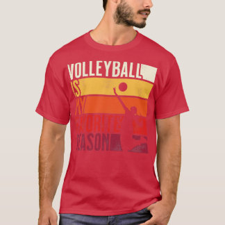 Min favoritseaso är en stressad volleyboll för Vin T Shirt