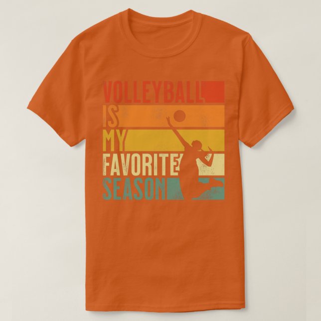 Min favoritseaso är en stressad volleyboll för Vin T Shirt (Design framsida)
