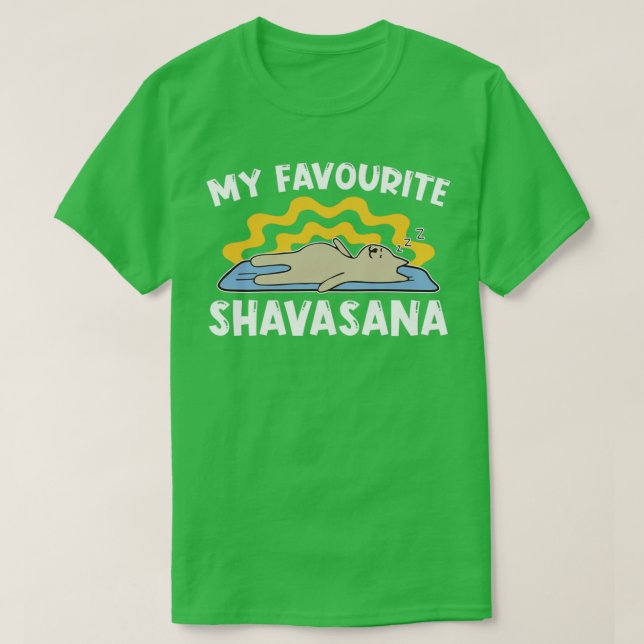 Min favoritshavasana Yogi Meditation Exercise Unga T Shirt (Design framsida)