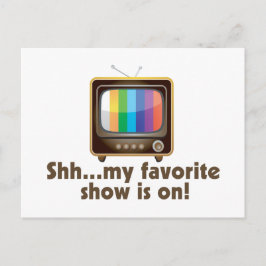 Min favoritshow finns på TV Vykort