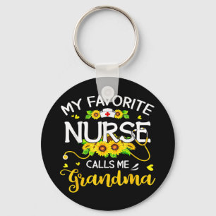 Min favoritsjuksköterska kallar mig Grandma Sunblo Nyckelring