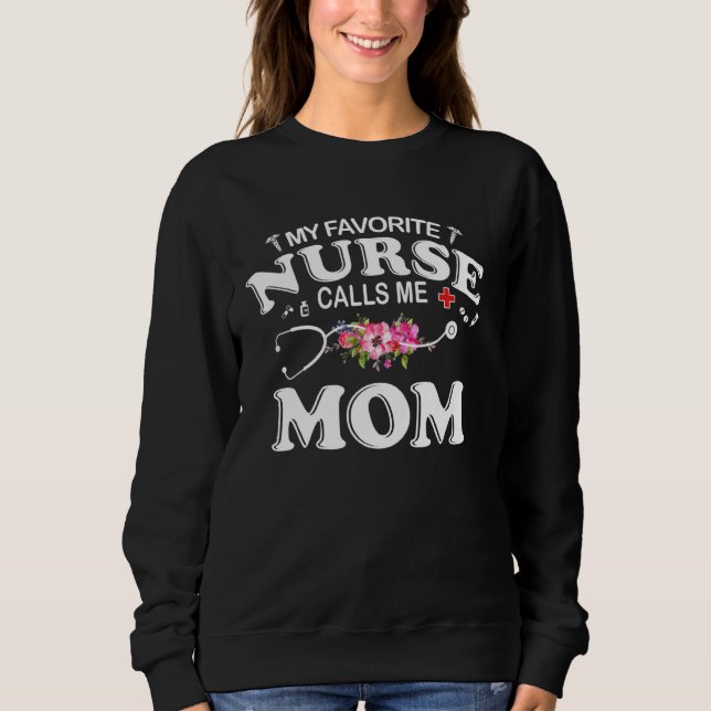 Min favoritsjuksköterska kallar mig Mamma T Shirt (Framsida)
