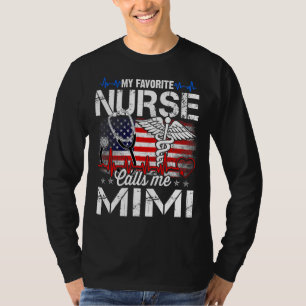 Min favoritsjuksköterska kallar mig Mimi Retro Nur T Shirt