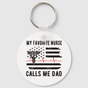 Min favoritsjuksköterska kallar mig Pappa Nurse Pa Nyckelring