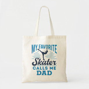 Min favoritskalning kallar mig Pappa Figur Skating Tygkasse