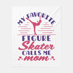 Min favoritSkater Figur kallar mig Mamma Fleecefilt