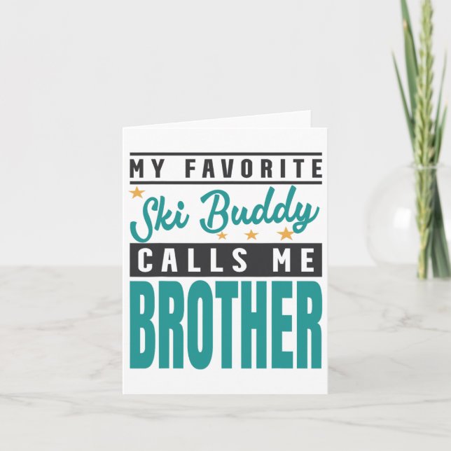 Min favoritski Buddy kallar mig Brother Kort (Framsida)