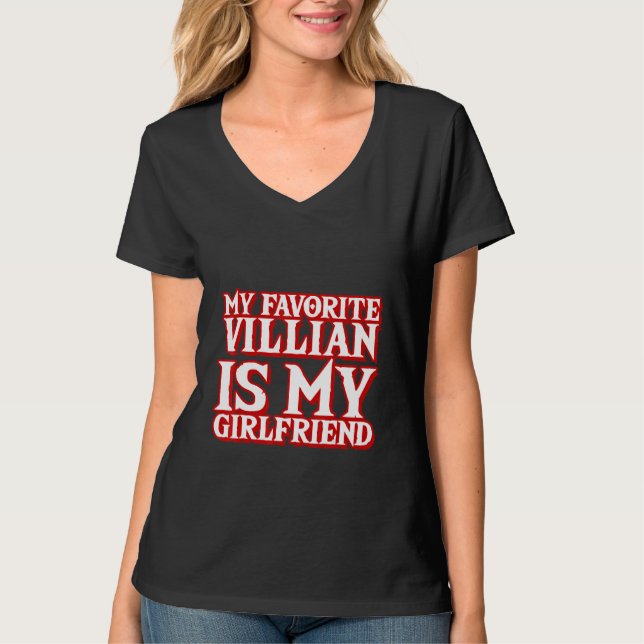 Min Favoritskurk Är Min Flickvän T Shirt (Framsida)