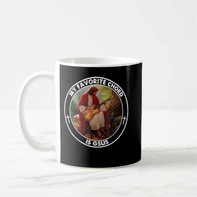 Min favoritsladd är Jesus Guitar Kaffemugg (Vänster)