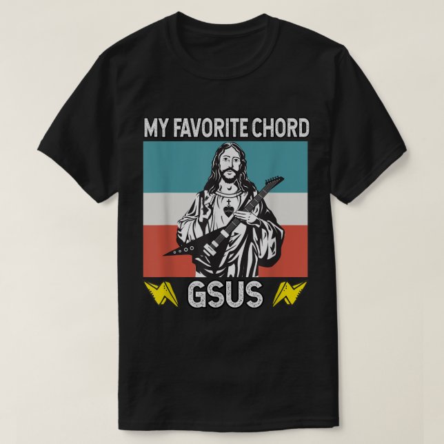 Min favoritsladd är Jesus som spelar gitarr T Shirt (Design framsida)