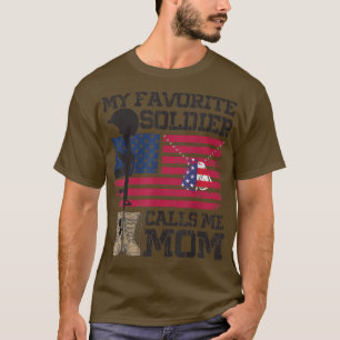 Min favoritsoldat kallar mig Mamma Proud Army Mamm T Shirt
