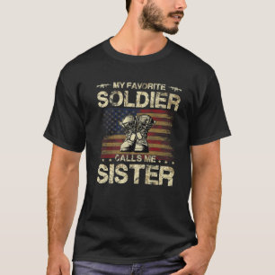Min favoritSolider ringer mig Syster Proud Army T Shirt