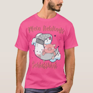 Min favoritsömnskjorta tekopp gris mini gris måne t shirt