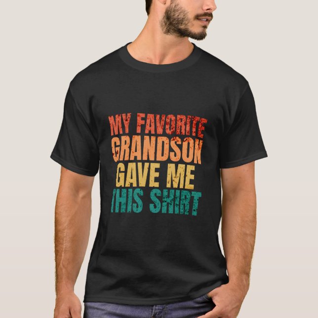 Min Favoritsonson Gav Mig Dessa Puns T Shirt (Framsida)