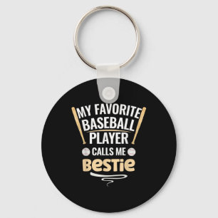 Min favoritspelare i basket kallar mig Bestie Nyckelring