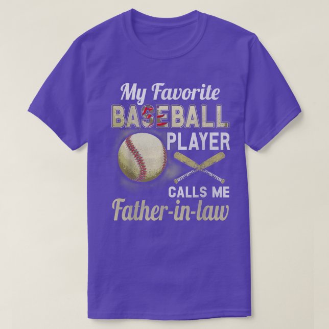 Min favoritspelare i basket kallar mig fatherinlaw t shirt (Design framsida)