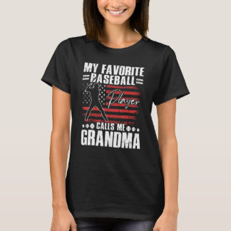 Min favoritspelare i basket kallar mig Grandma Ame T Shirt