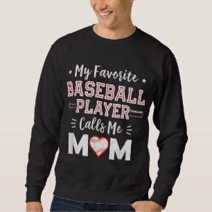 Min favoritspelare i basket kallar mig Mamma Mamma Lång Ärmad Tröja