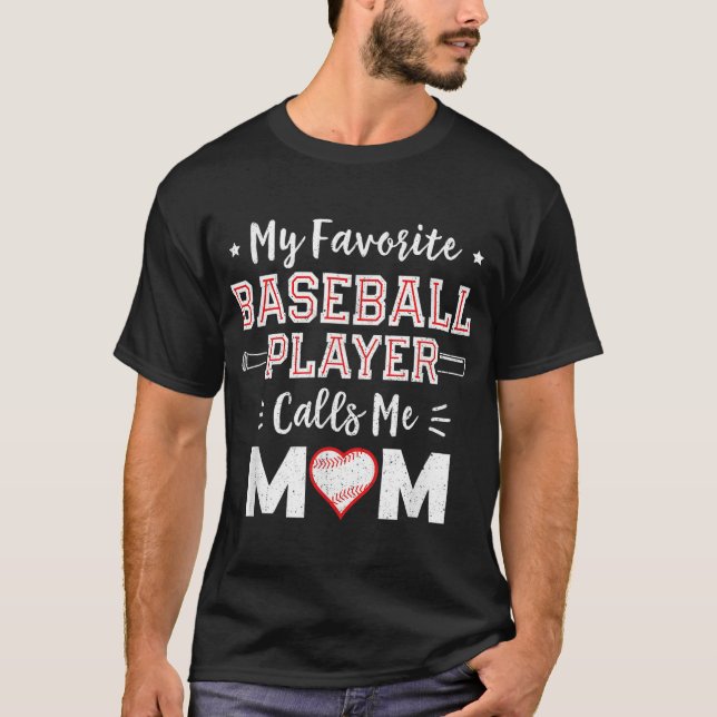 Min favoritspelare i basket kallar mig Mamma Mamma T Shirt (Framsida)
