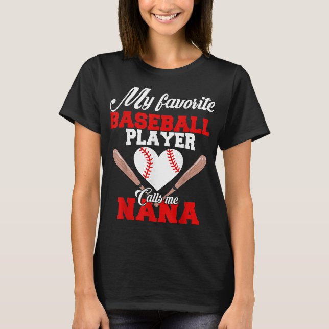 Min favoritspelare i basket kallar mig Nana Women  T Shirt (Framsida)