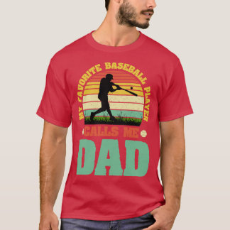 Min favoritspelare i basket ringer mig Pappa T Shirt