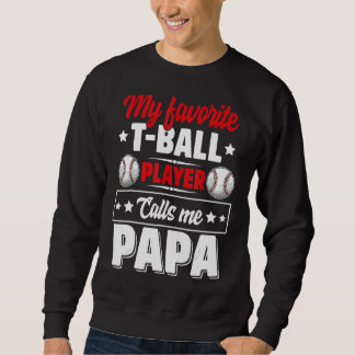 Min favoritspelare i Boll ringer mig Pappa Cute Fa Lång Ärmad Tröja