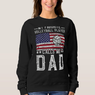 Min favoritspelare i volleyboll kallar mig Pappa V T Shirt