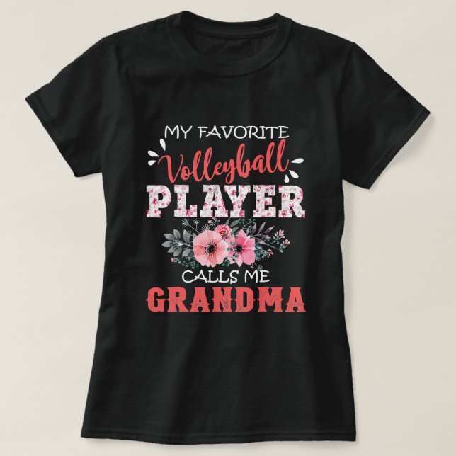 Min favoritspelare kallar mig Grandma Flo T Shirt (Design framsida)