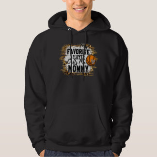 Min favoritspelare kallar mig Mamma Basketball Mot Hoodie