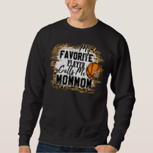 Min favoritspelare kallar mig Mommom Basketball Mo Lång Ärmad Tröja