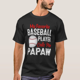 Min favoritspelare kallar mig Papaw Retro S T Shirt