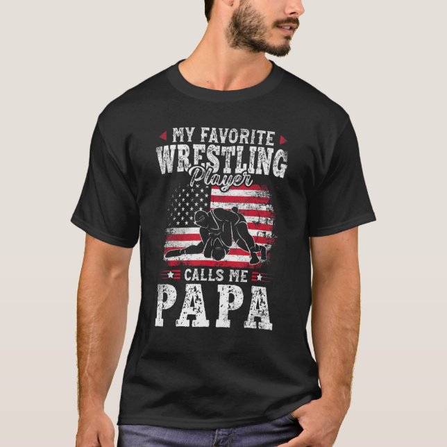 Min favoritspelare kallar mig Pappa Far T Shirt (Framsida)