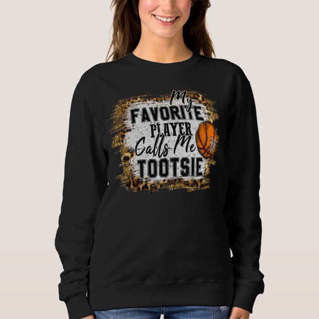 Min favoritspelare kallar mig Tootsie Basketball m T Shirt (Framsida)