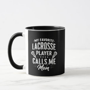 Min favoritspelare Lacrosse Player ringer mig Mamm Mugg