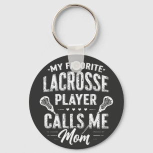 Min favoritspelare Lacrosse Player ringer mig Mamm Nyckelring
