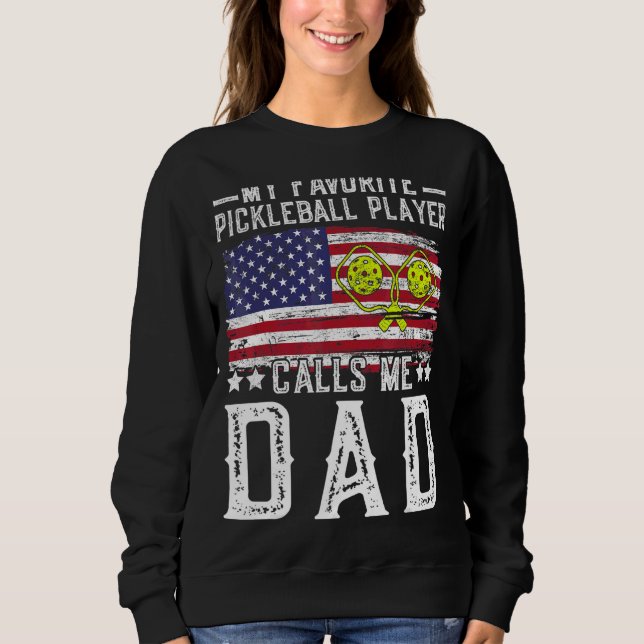 Min favoritspelare ringer mig Pappa Pickleb T Shirt (Framsida)
