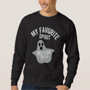 Min favoritspirit Mule Halloween Ghost Vodka Lång Ärmad Tröja
