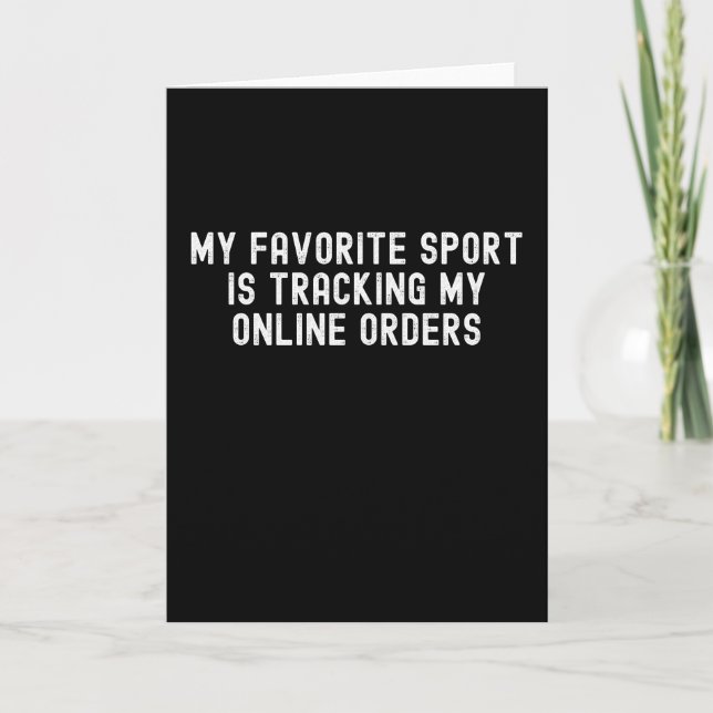 Min favoritsport följer mina Online order Kort (Framsida)