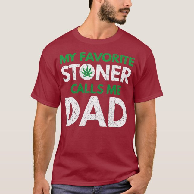 Min favoritstoner ringer mig Pappa T Shirt (Framsida)