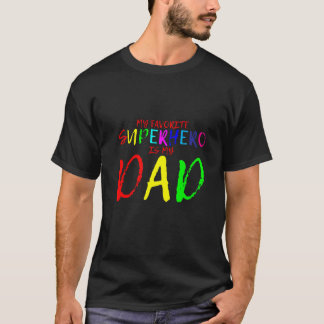 Min favoritsuperhjälte är min Pappa Premium T Shirt
